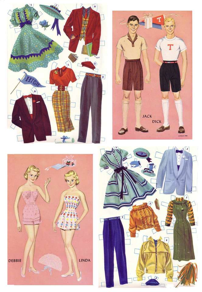 Paper dolls to cut out jigsaw puzzle online