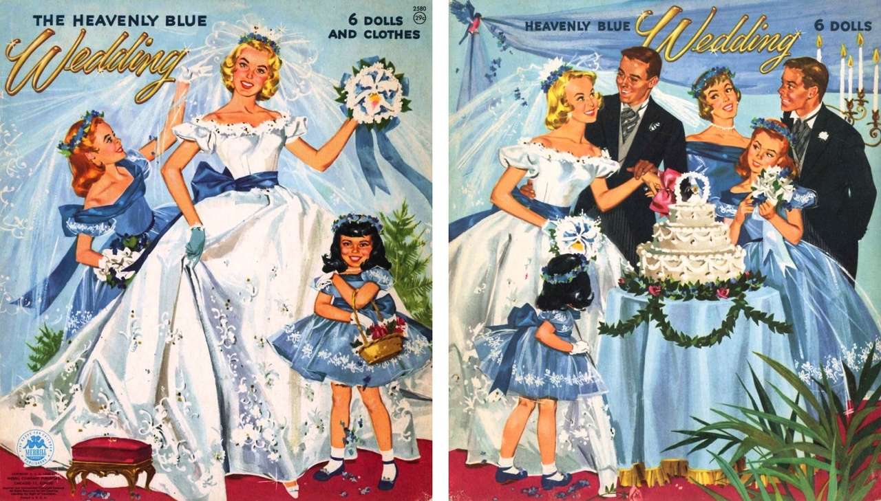 Manželství - Svatba - USA - 50. léta 20. století skládačky online
