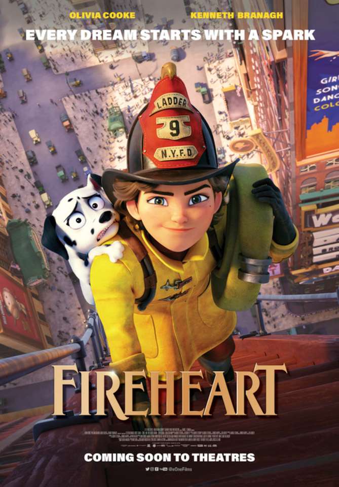 Плакат за филм „Огнено сърце“ онлайн пъзел
