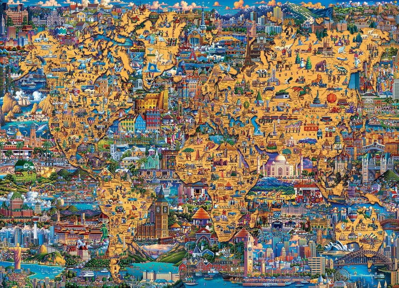 Maisons et villes puzzle en ligne