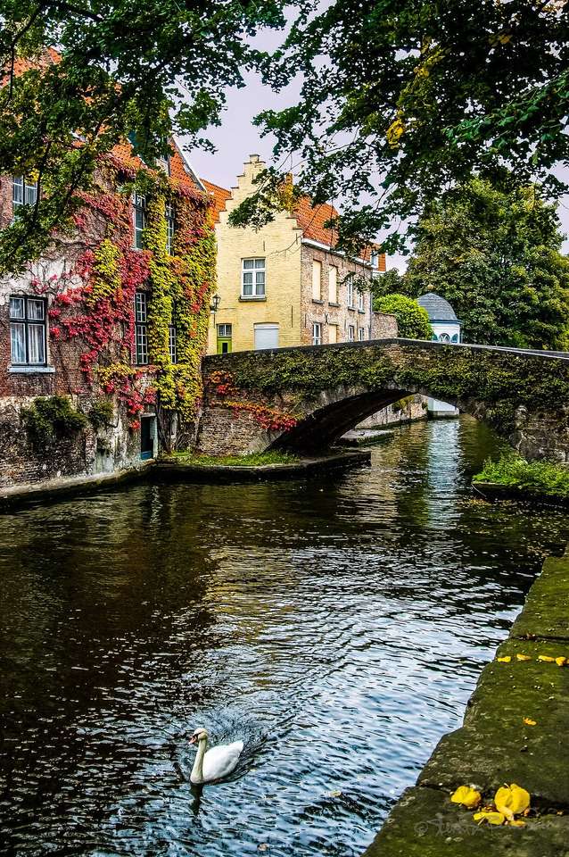 město Brugge online puzzle