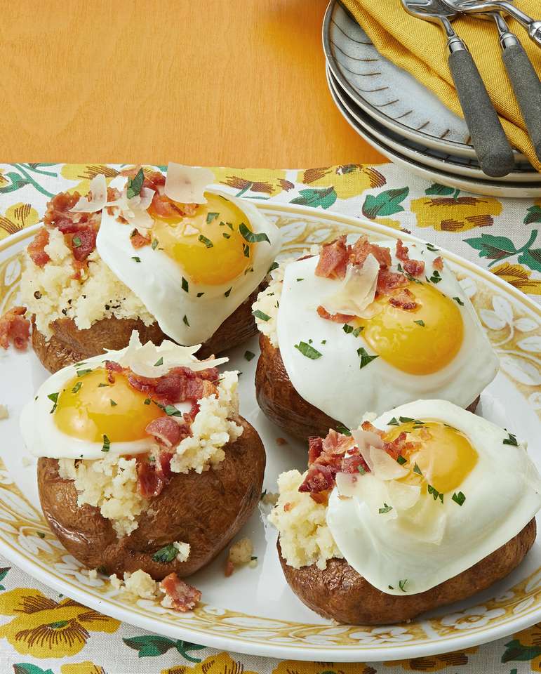 Cartofi cu bacon și ouă la cuptor jigsaw puzzle online