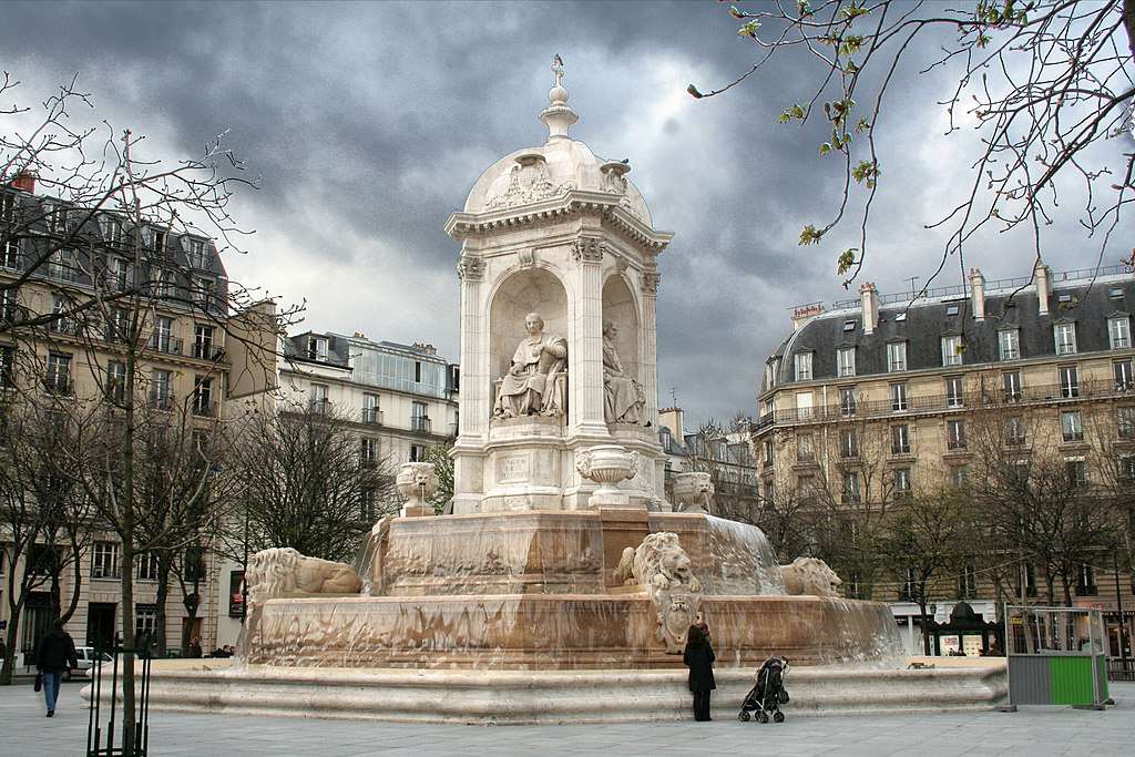 Saint-Sulpice szökőkútja online puzzle