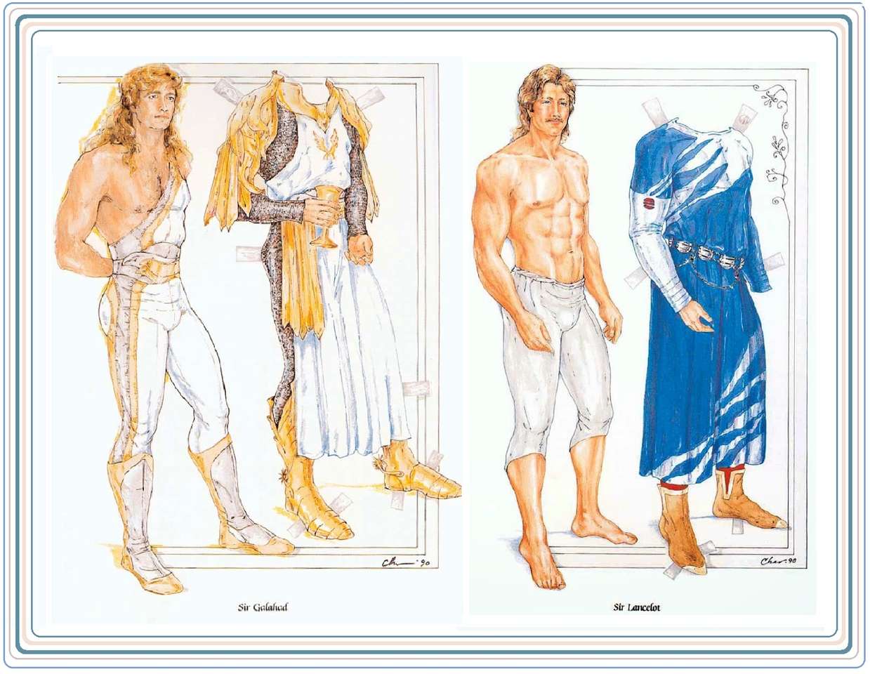 Cavaleiros da Távola Redonda - Lancelot e Galahad quebra-cabeças online