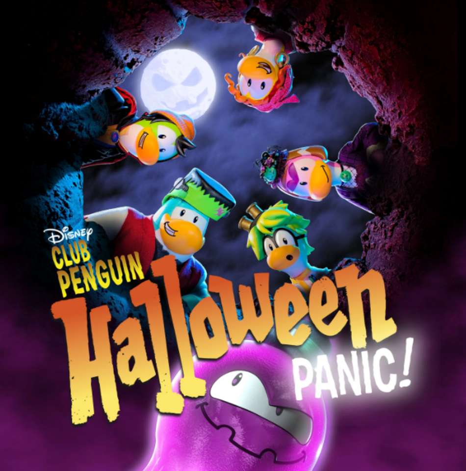 Club Penguin: паніка на Хеллоуїн! онлайн пазл