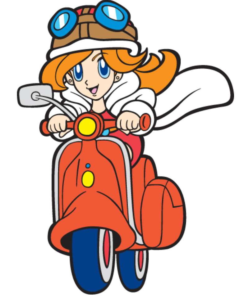 Мона на своя скутер онлайн пъзел