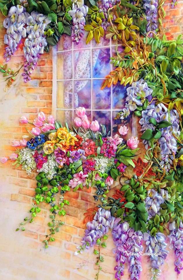 janela de flores puzzle online
