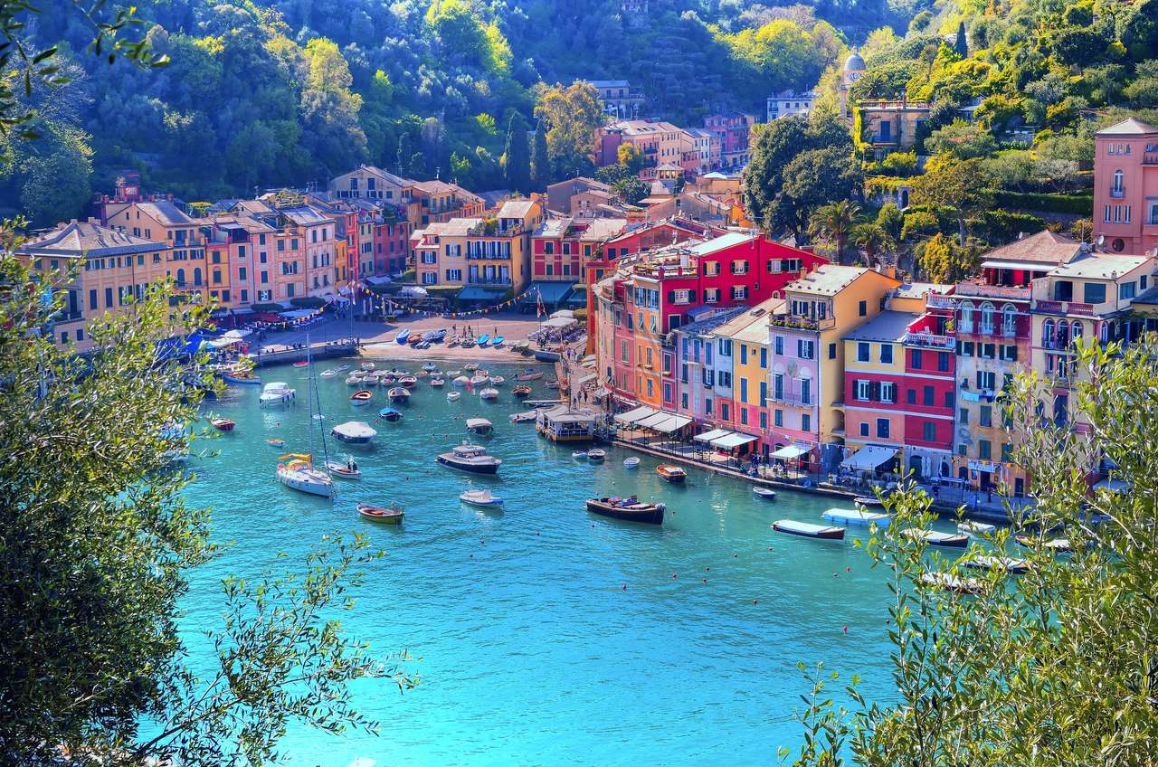 Panorama Portofino Liguria Itálie skládačky online