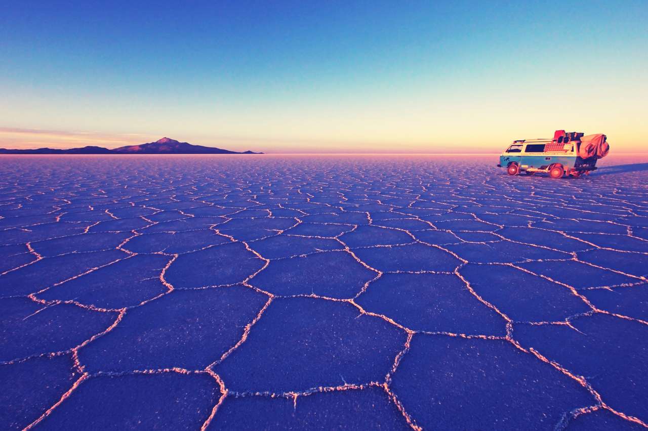 Salar de Uyuni, solné jezero online puzzle