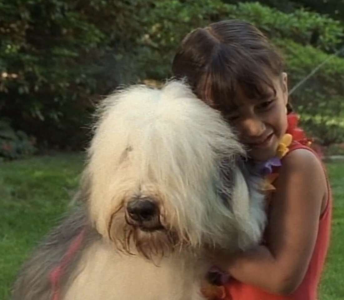Ένα κορίτσι και ο σκύλος της online παζλ