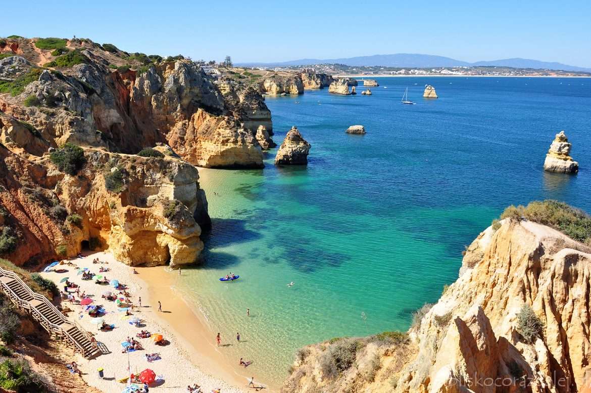 Пляж Алгарве в Португалії онлайн пазл