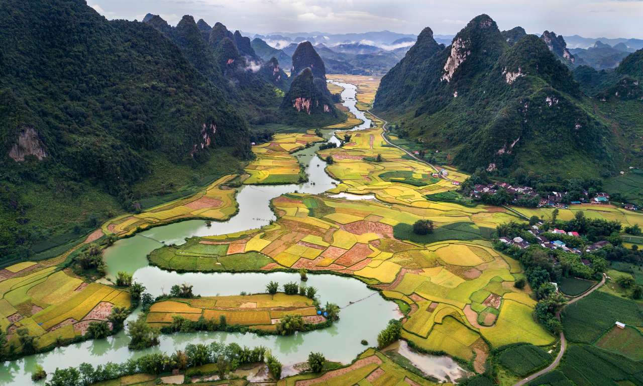 Vietnams landskap Pussel online