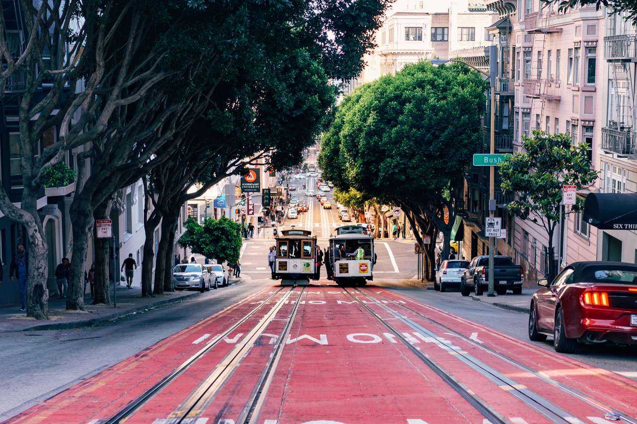 Пауелл-стріт - Сан-Франциско онлайн пазл