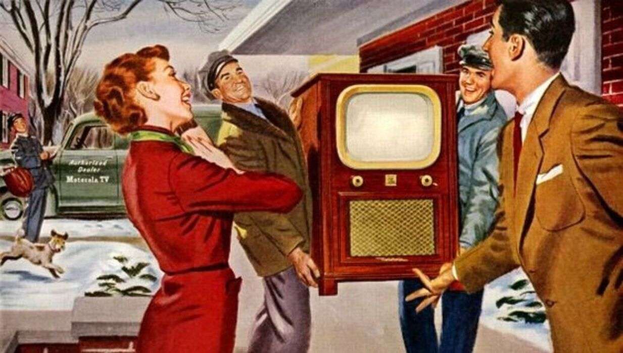 Първият телевизор идва вкъщи онлайн пъзел
