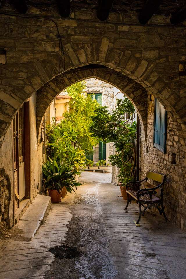 Село Лефкара на Кіпрі пазл онлайн