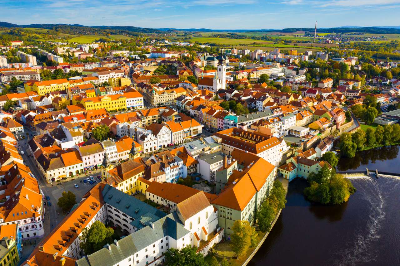 μικρή τσεχική πόλη Pisek παζλ online