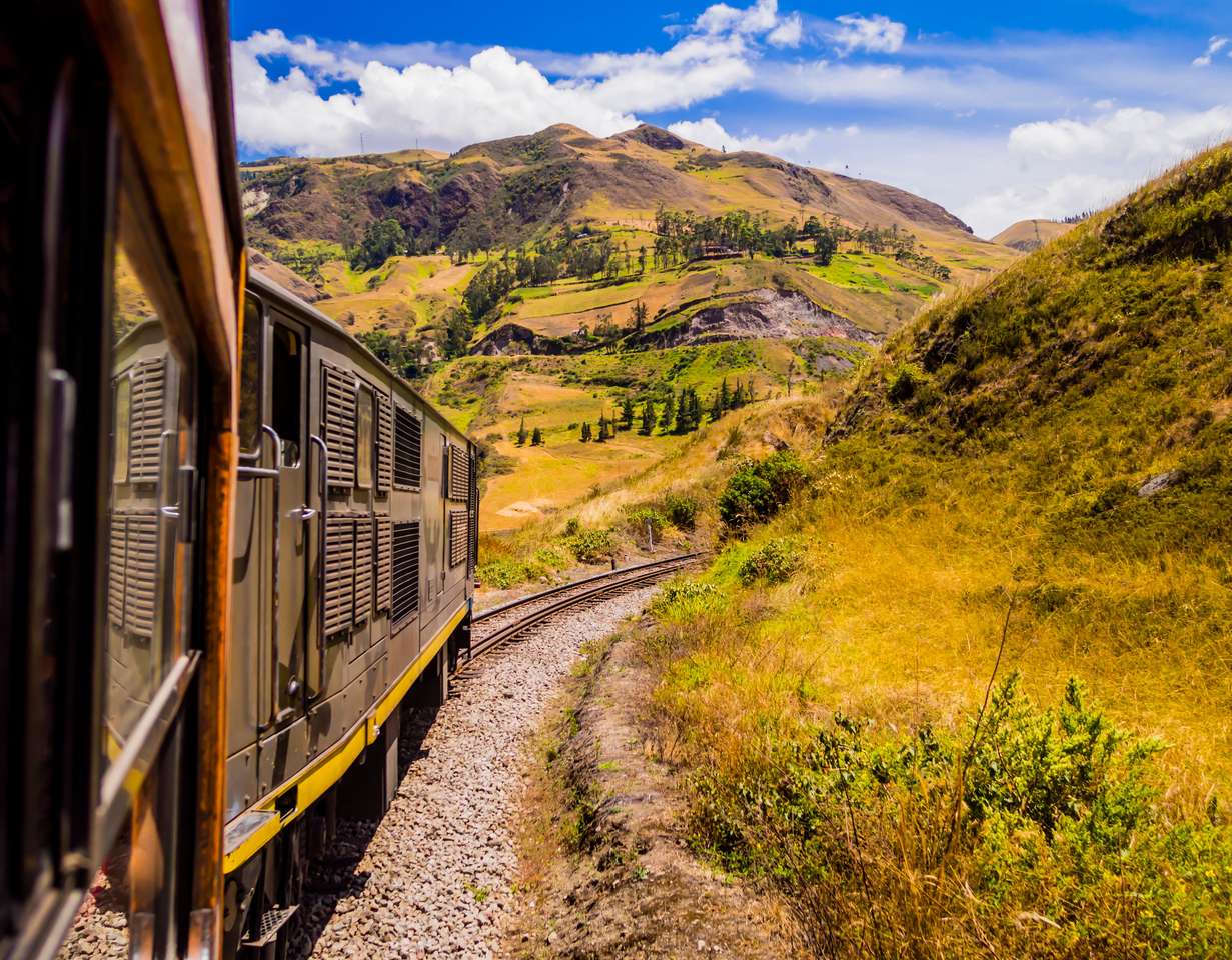 Tren Nariz del Diablo, Alausi, Ecuador rompecabezas en línea