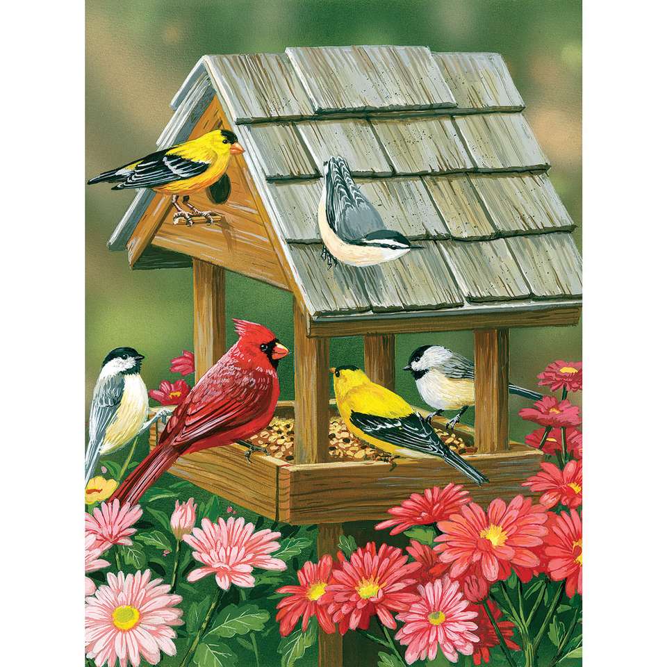 птици от задния двор онлайн пъзел