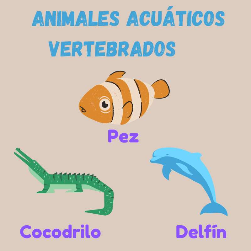 Animales acuáticos vertebrados rompecabezas en línea