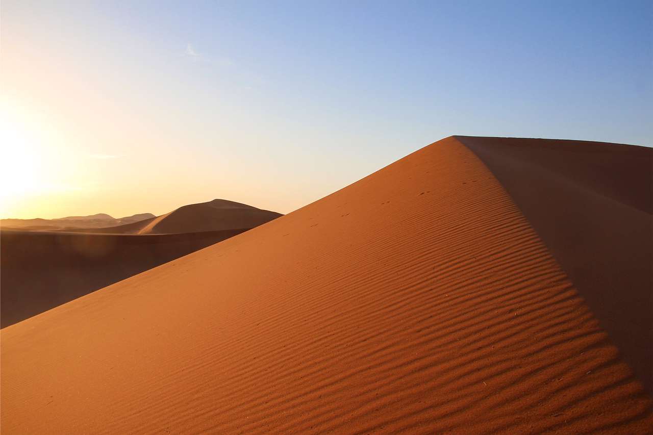 Questa duna nel Sahara del Marocco puzzle online