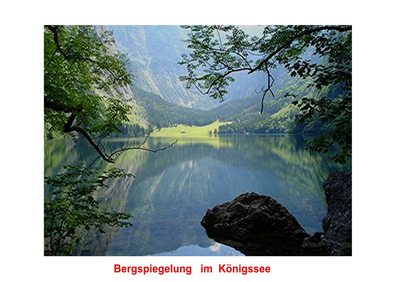 Огледално огледало Königsee онлайн пъзел