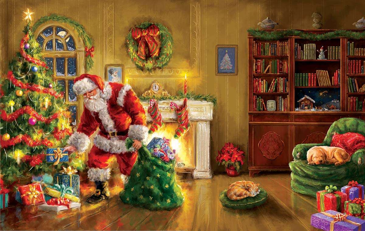 livraison spéciale pères Noël puzzle en ligne