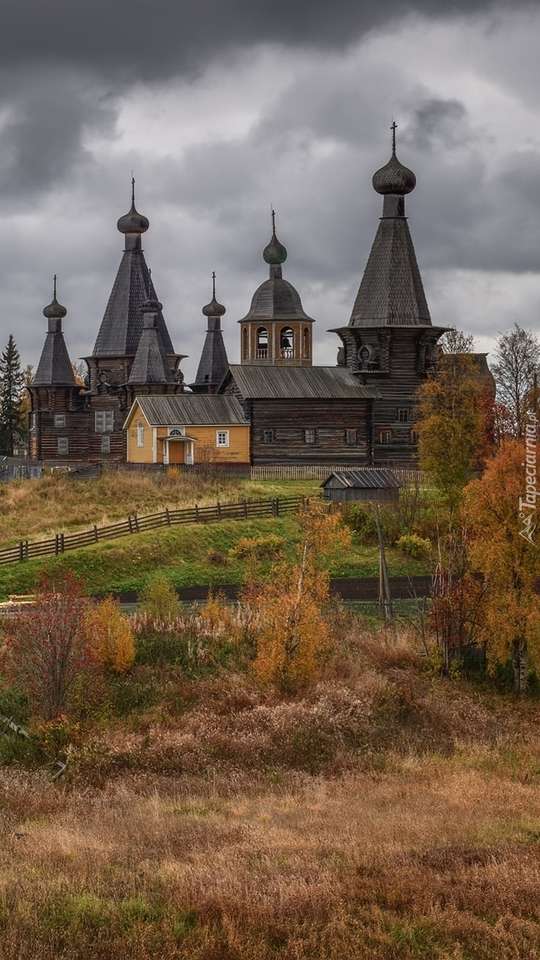 Casas e igrejas ortodoxas quebra-cabeças online