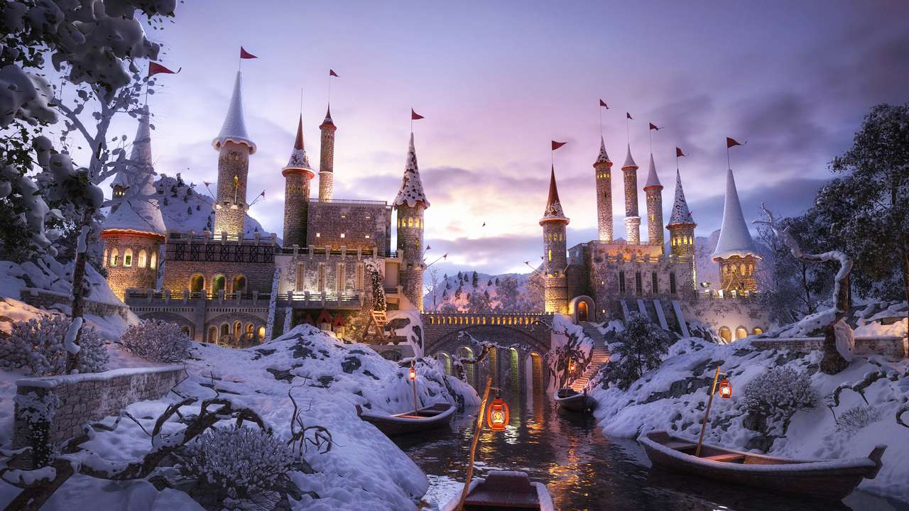 castelo de inverno quebra-cabeças online