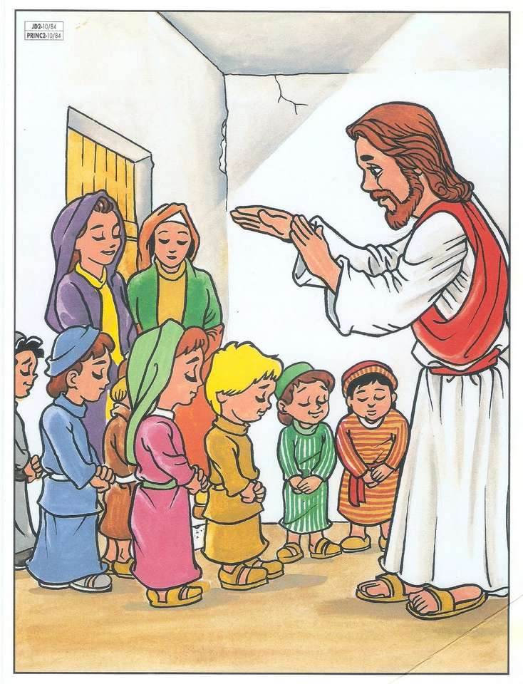 Ο Ιησούς και τα παιδιά online παζλ