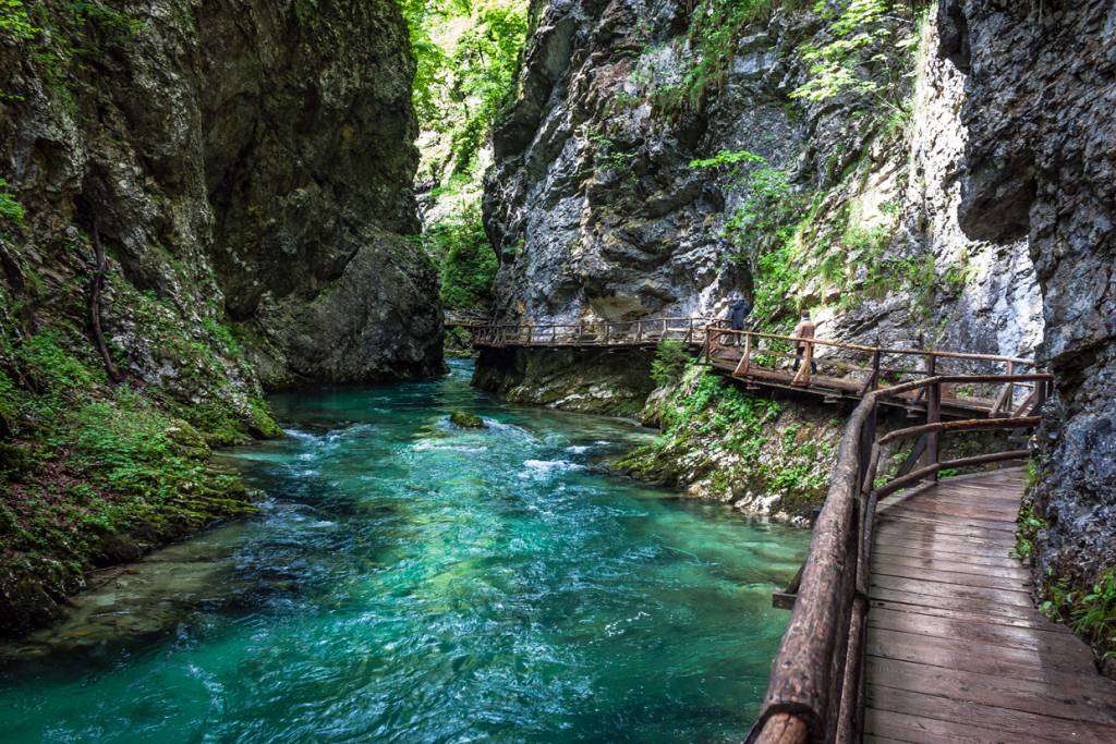 Ущелина Вінтгар - Словенія онлайн пазл