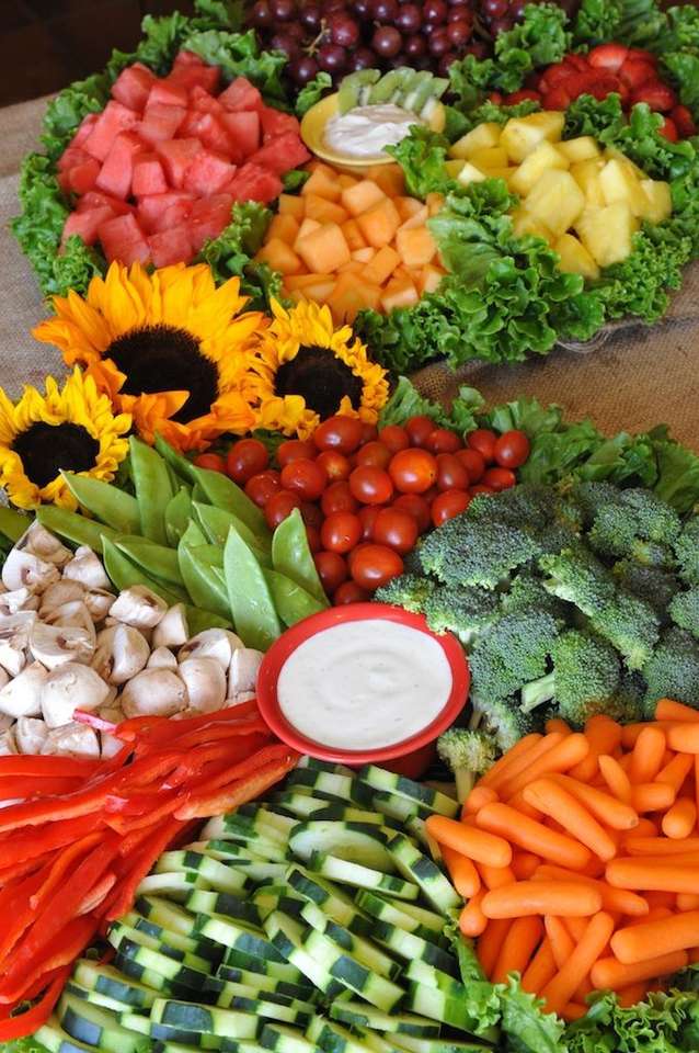 Намазване с плодове и зеленчуци онлайн пъзел