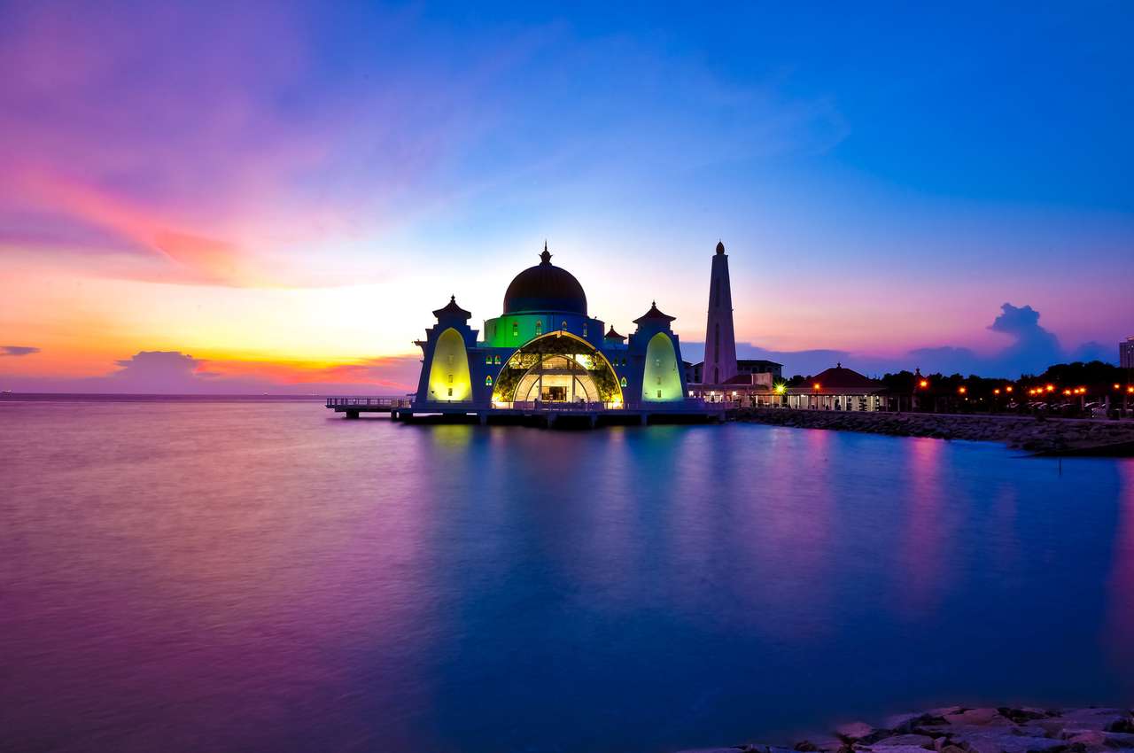 Masjid selat melaka malaisie puzzle en ligne