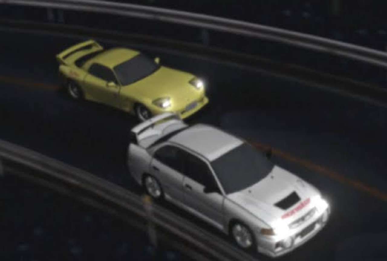 Mazda rx7 fd3s vs Mitsubishi Lan Evo cn9a jigsaw puzzle online