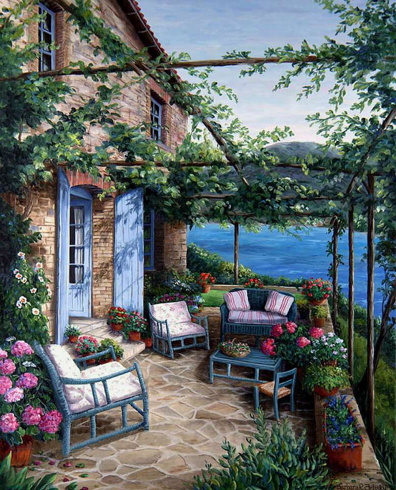 terrace in the yard jigsaw puzzle online