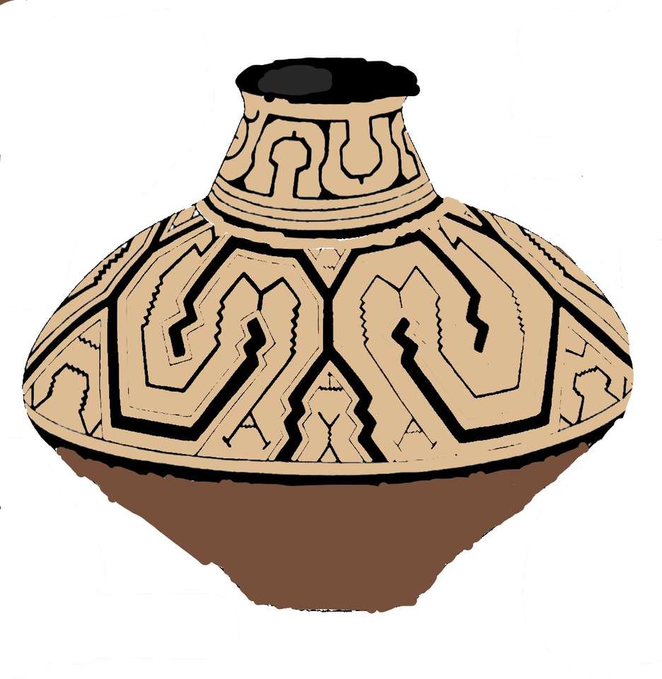 Керамика шипибо - Амазонка онлайн-пазл