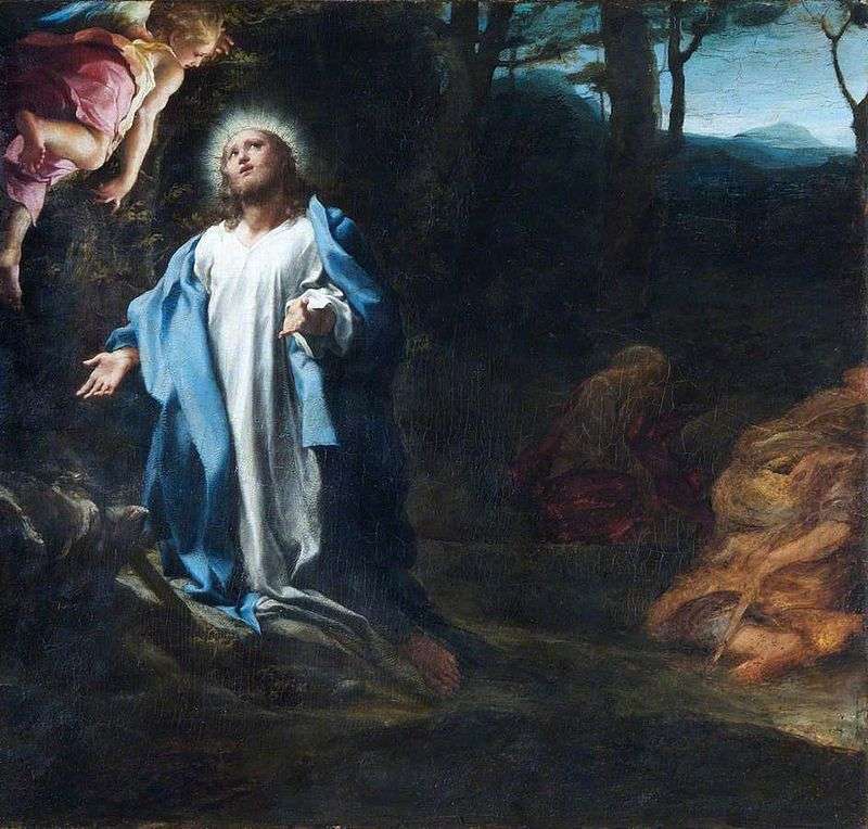 Oração no Jardim do Getsêmani (pintura de Correggio) quebra-cabeças online
