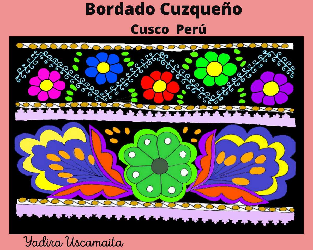 Cuzqueño-Cusco-Stickerei Puzzlespiel online