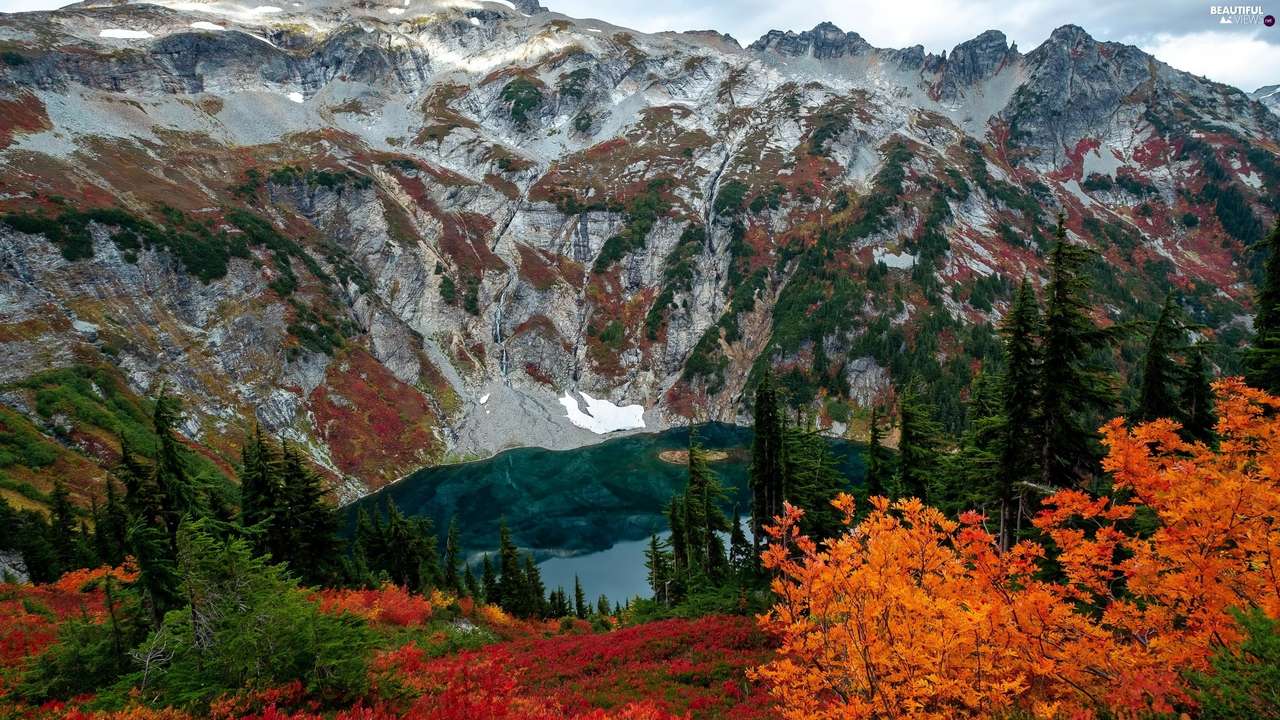 lake in the mountains jigsaw puzzle online