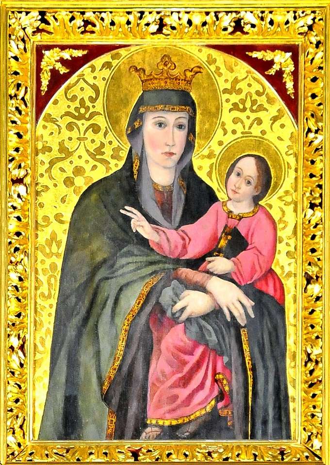 Снимка на Дева Мария от Бончалска онлайн пъзел