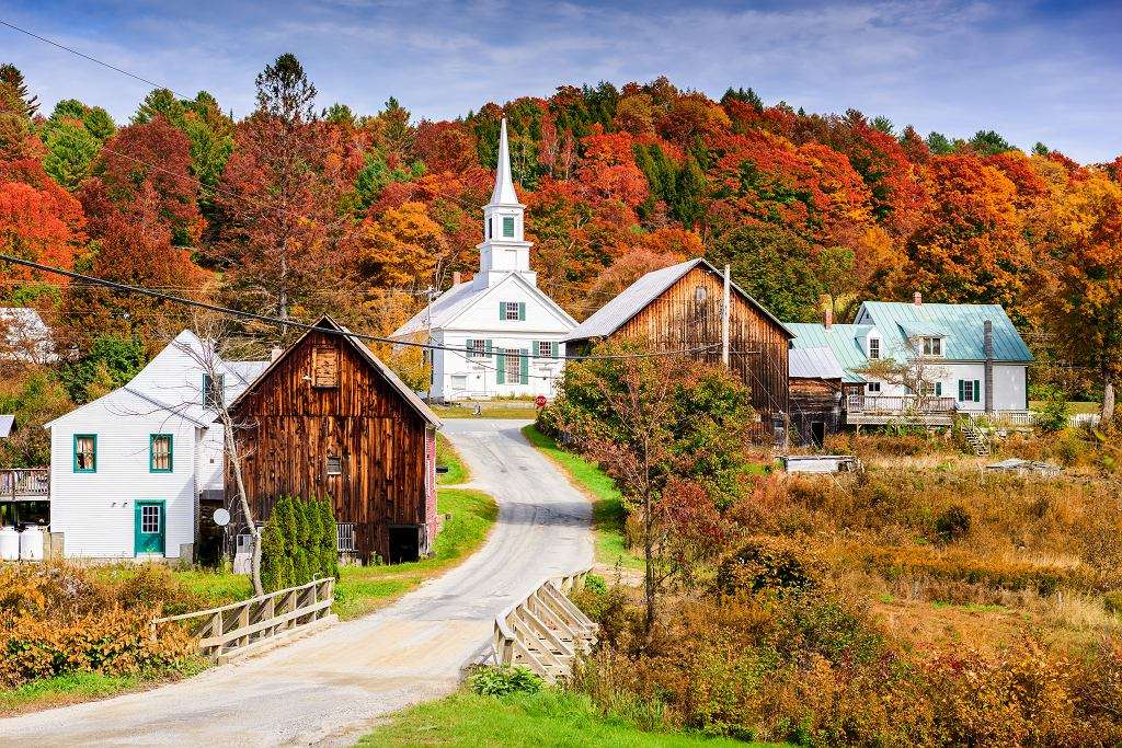 Това е есента във Върмонт онлайн пъзел