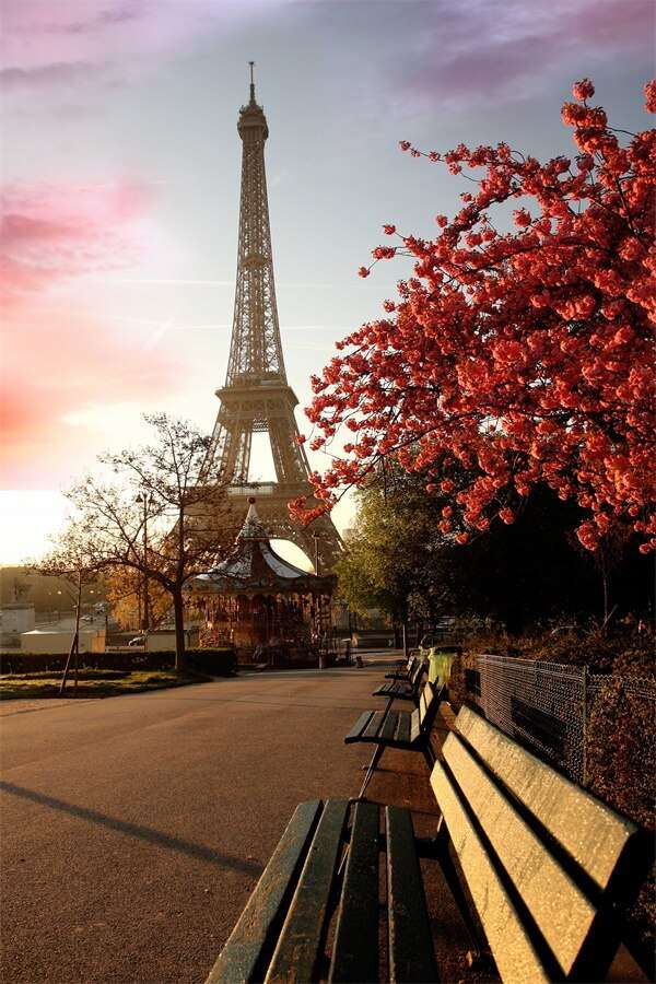 Paris på hösten - Eiffeltornet pussel på nätet