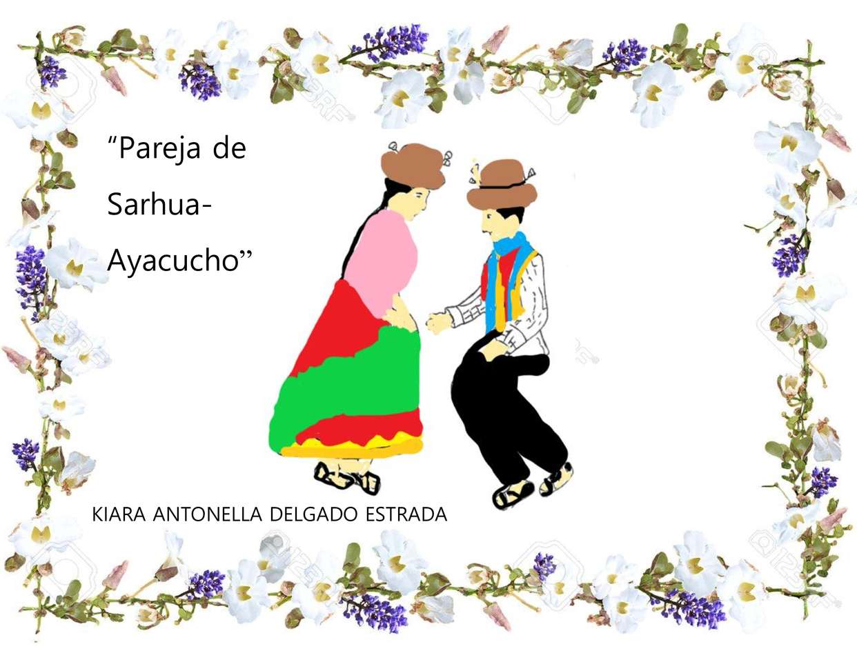 Cuplu din Sarhua-Ayacucho jigsaw puzzle online