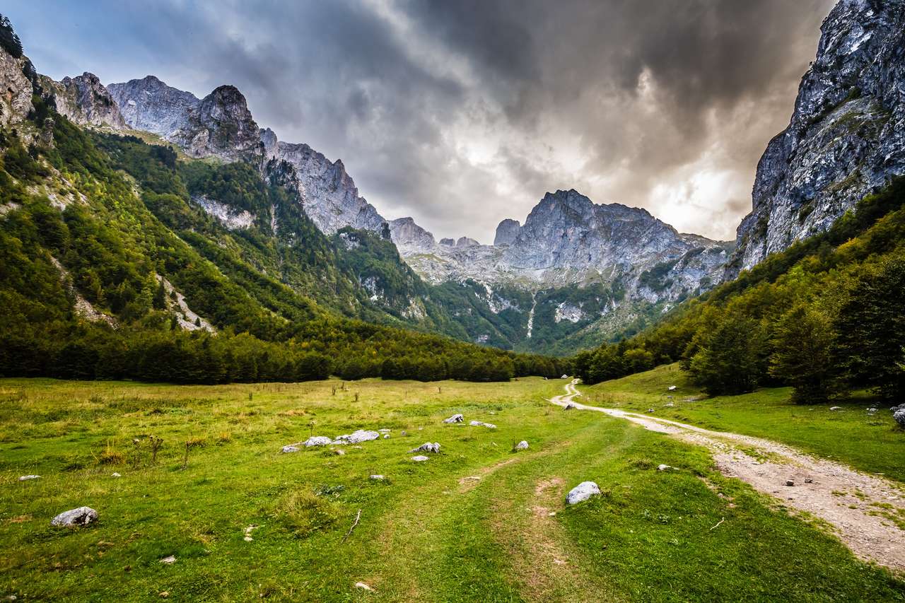 Landskap av Prokletije National - Montenegro, Europa pussel på nätet