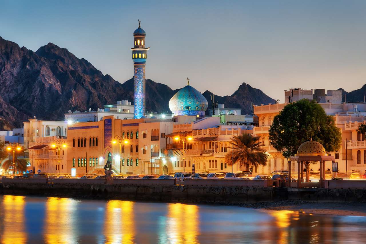 Muttrah Corniche, Muscat, Oman, aufgenommen im Jahr 2015 Online-Puzzle
