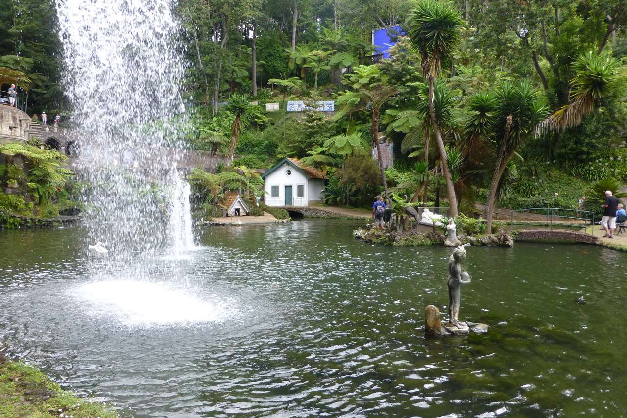 езерце в градината онлайн пъзел