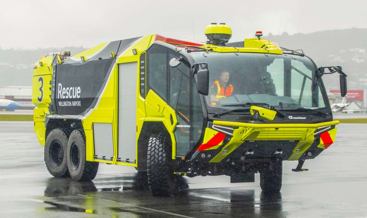 Camion de pompiers de l'aéroport de Wellington puzzle en ligne