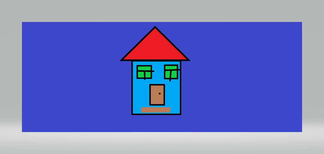 невъзможната синя къща онлайн пъзел