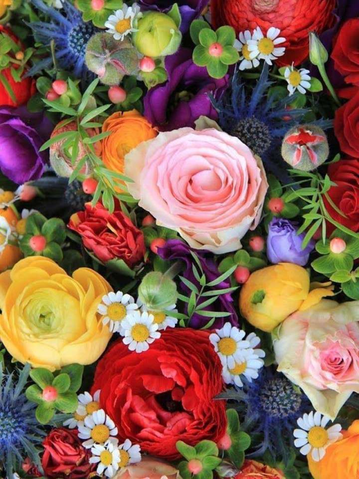 tapete de flores quebra-cabeças online