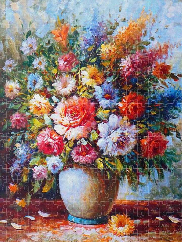 vaso de flores puzzle online