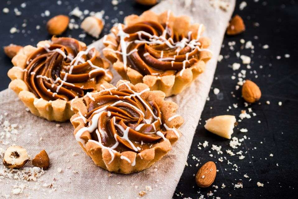 Muffiny s ořechovou hmotou skládačky online